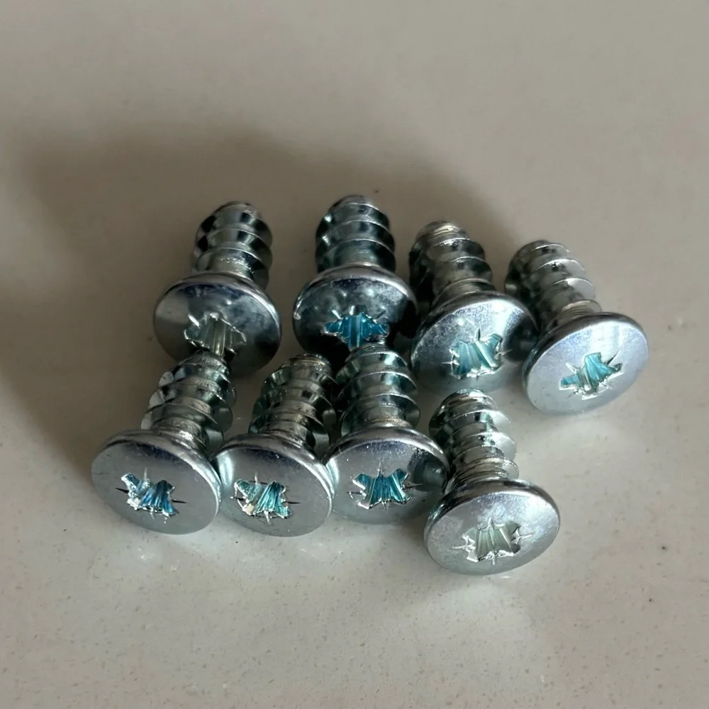 (8) IKEA 116894 Screws for HEMNES BRIMNES Small Silver Short Replacement